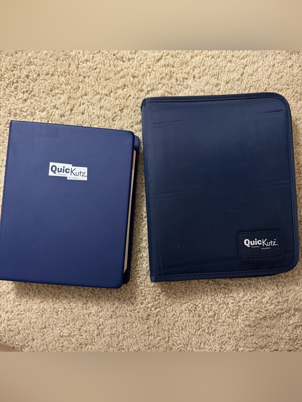 QuicKuts Nylon Storage Binder with Folders and Idea Page Binder